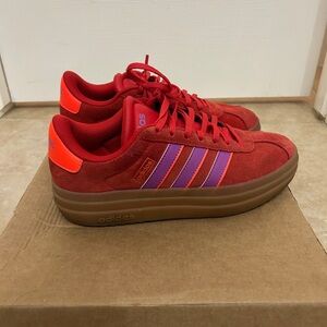 adidas Red and Purple Women's Sneakers